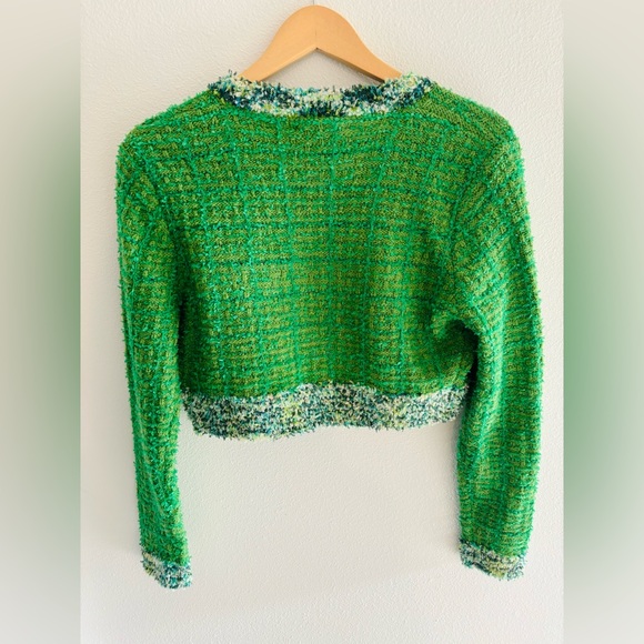 Green Crop Cardigan! - Picture 4 of 4